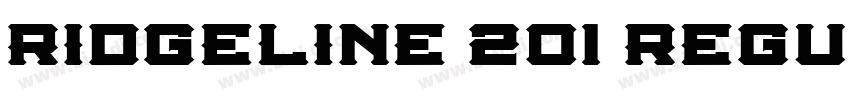 Ridgeline 201 Regula字体转换